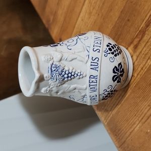 German Wine 4 3/8" Pitcher Stein 0.2L Like New!